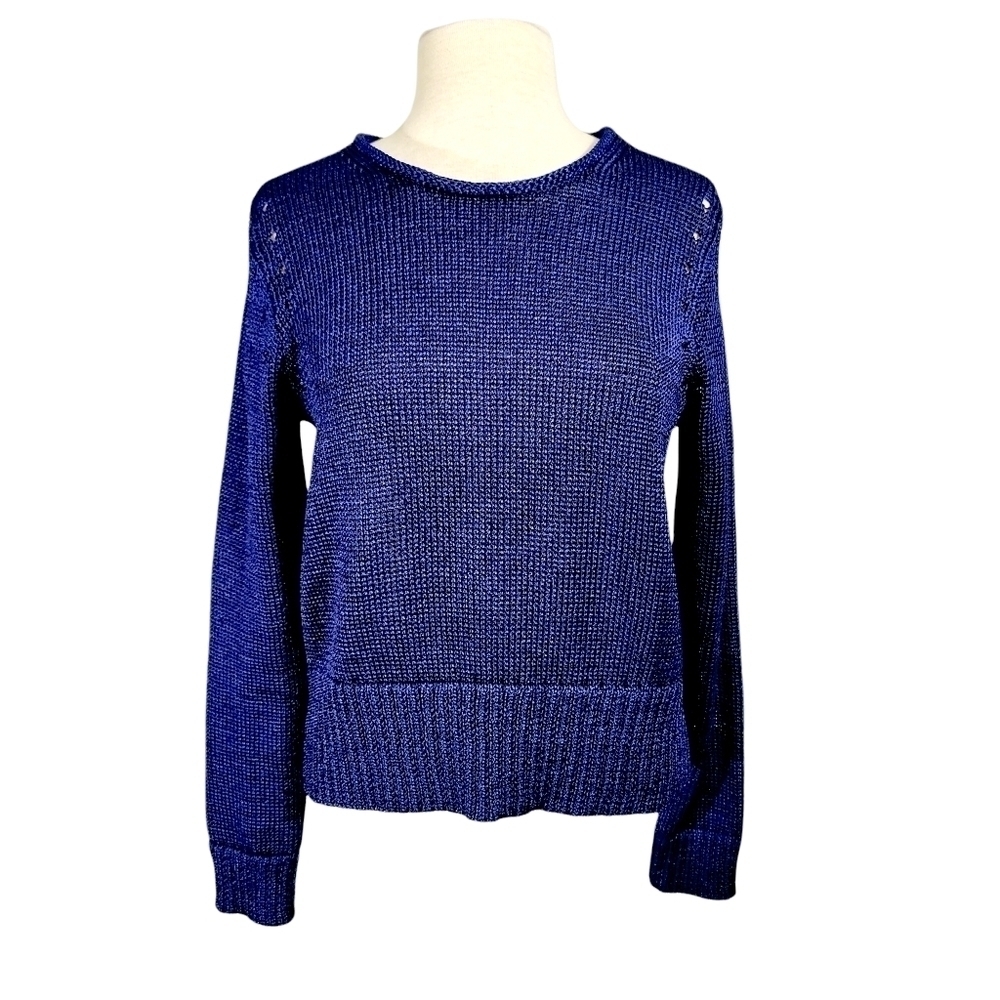 Banana Republic Blue Loose Knit Sweater
